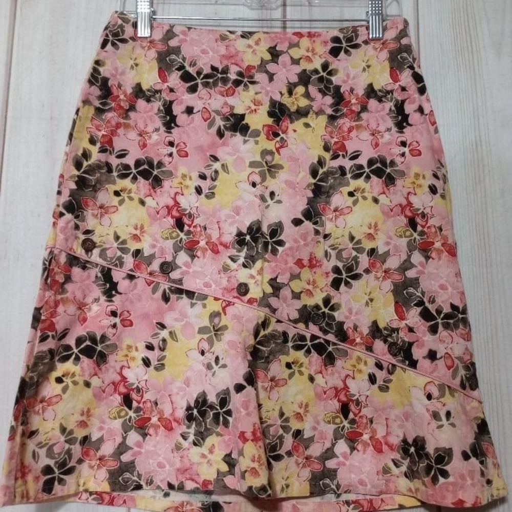 Christopher & Banks‎ Skirt Ladies 6 Pink Floral Pencil
